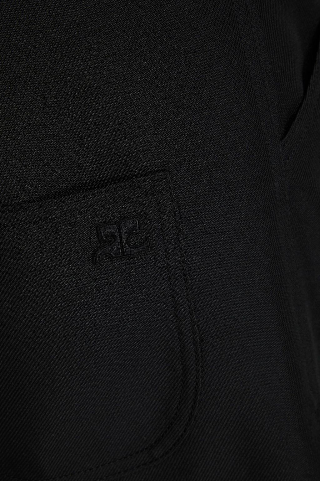 COURRÈGES Cargohose mit weitem Bein aus Twill