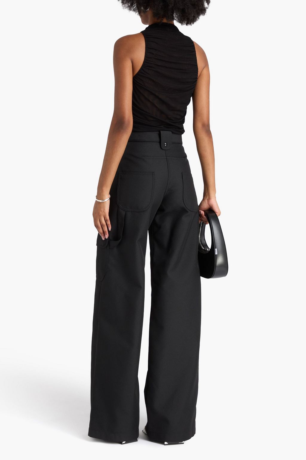 COURRÈGES Cargohose mit weitem Bein aus Twill