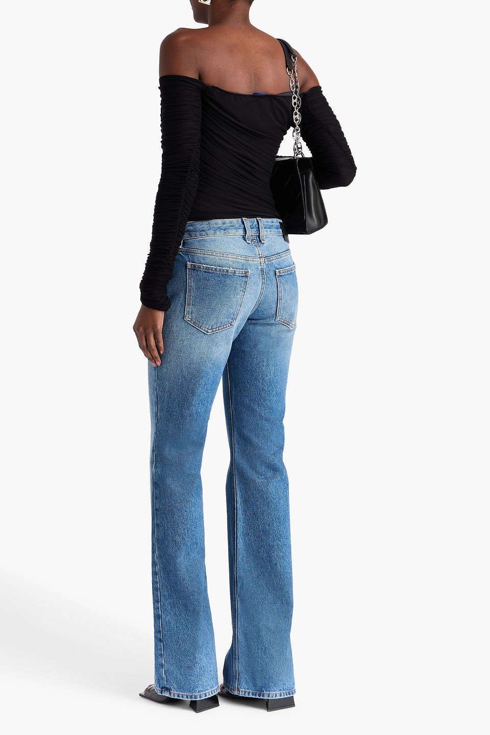  Off-white - Halbhohe Schlagjeans - Blau - 29 