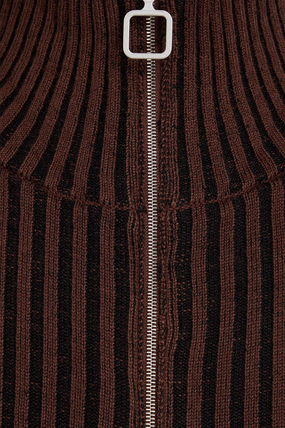 SANDRO RIBBED-KNIT CARDIGAN