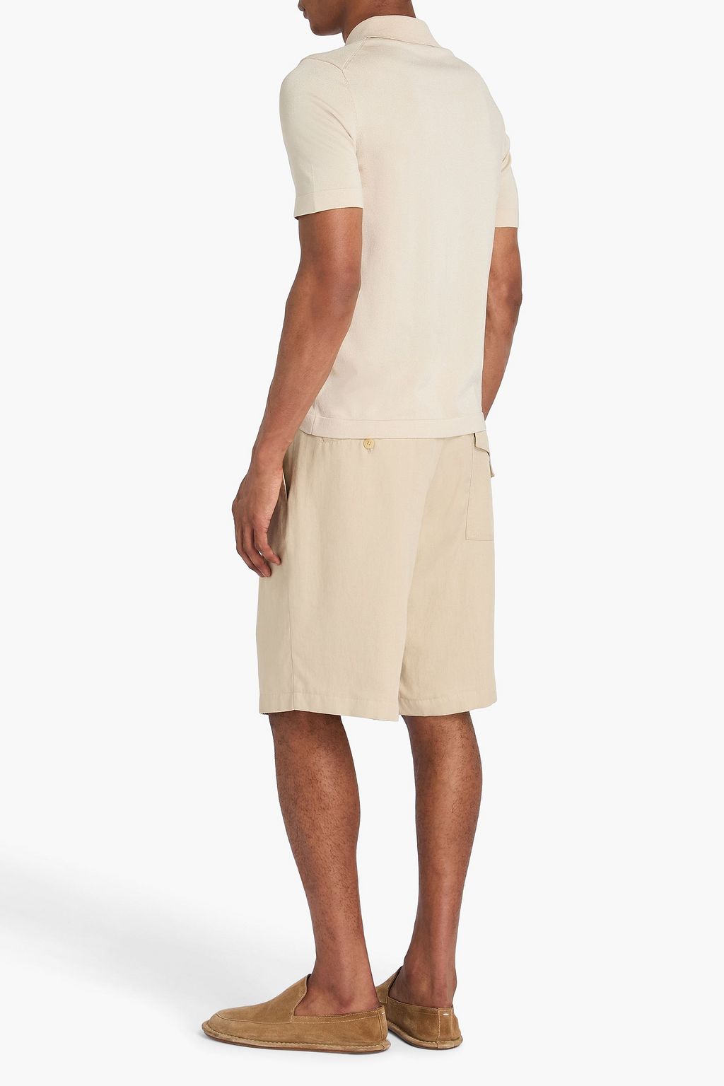 SANDRO Knitted polo shirt