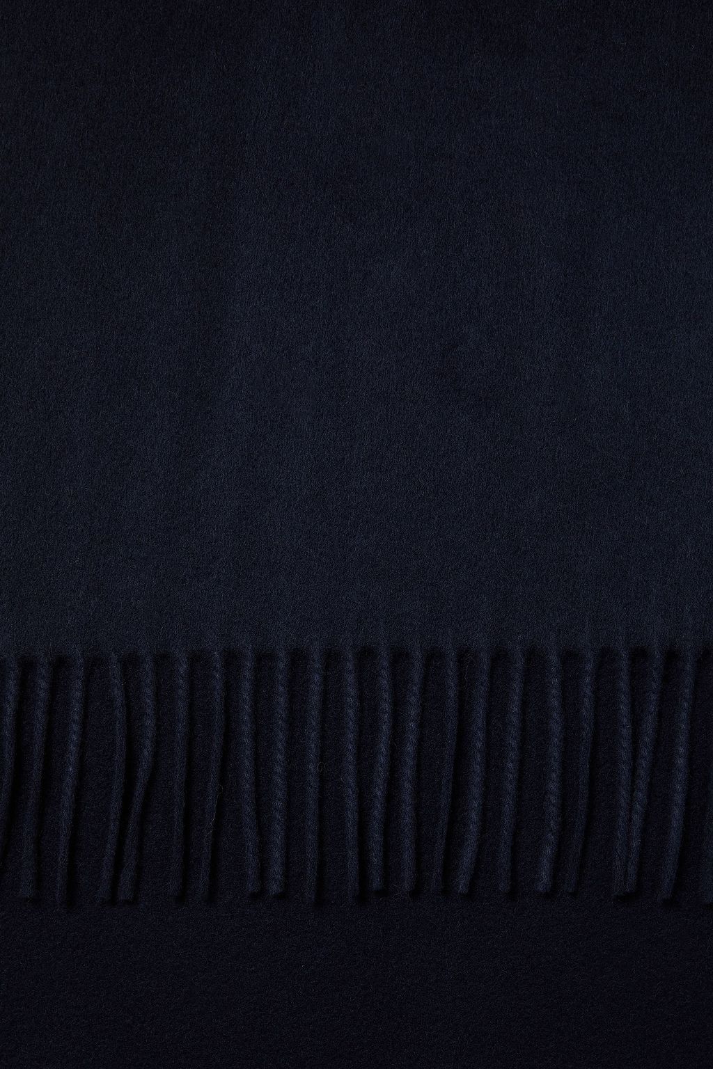 SANDRO Fringed wool and cashmere-blend felt scarf