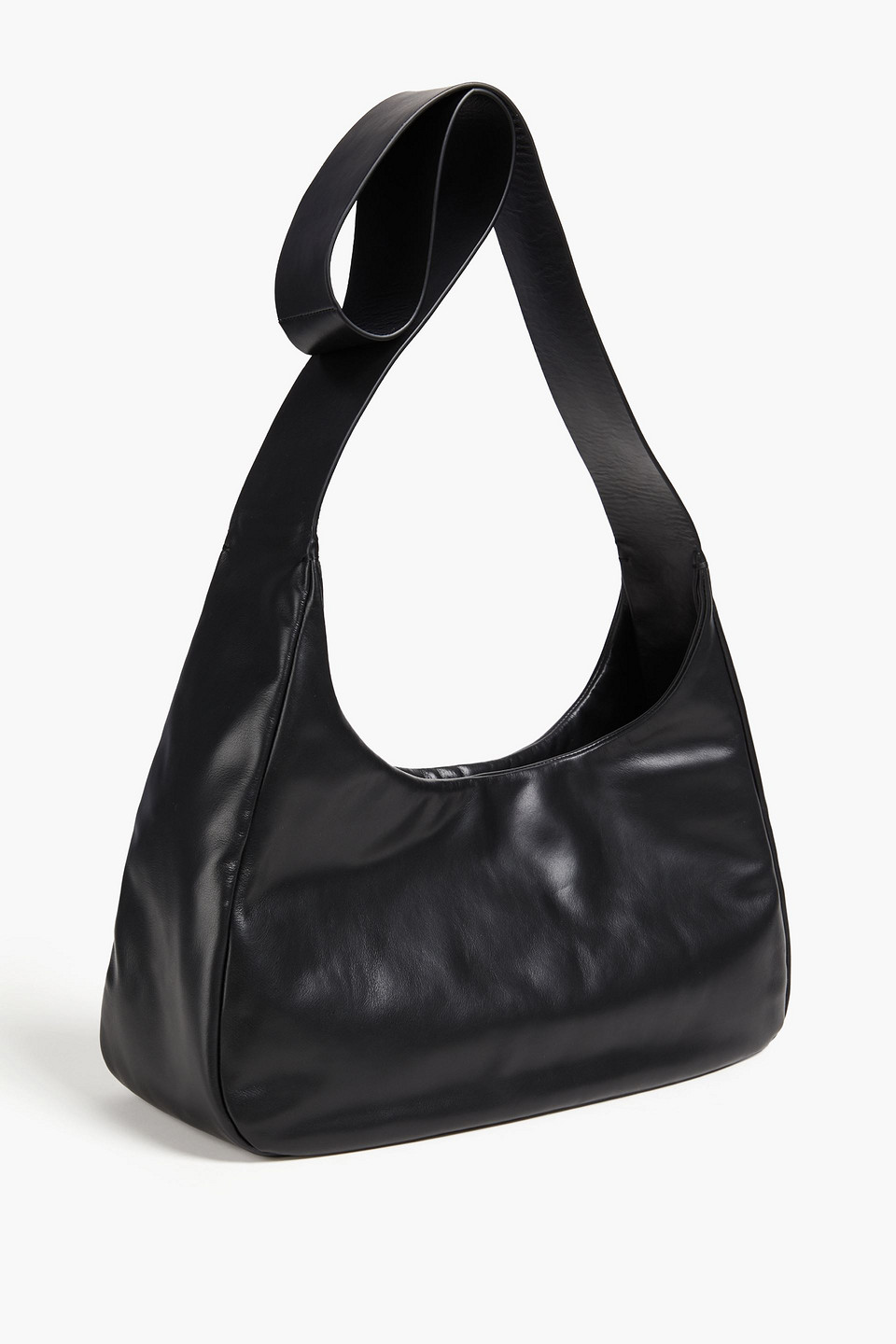  Sandro - Messenger Bag Aus Leder - Schwarz - Onesize 