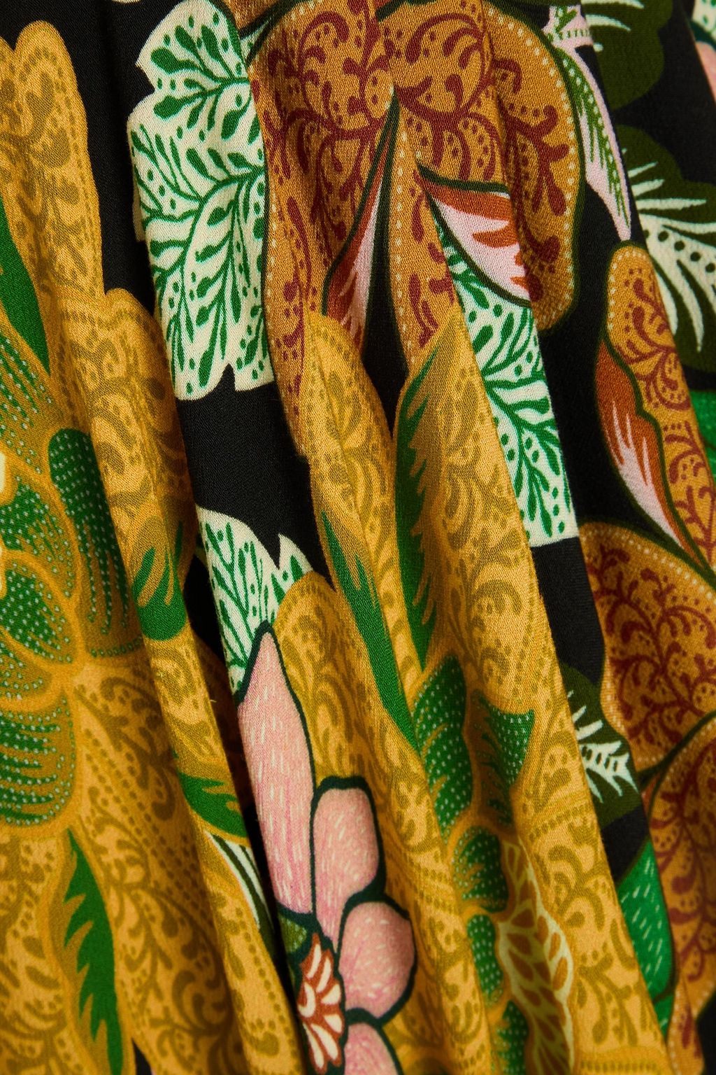 FARM RIO Midikleid aus Crêpe mit floralem Print