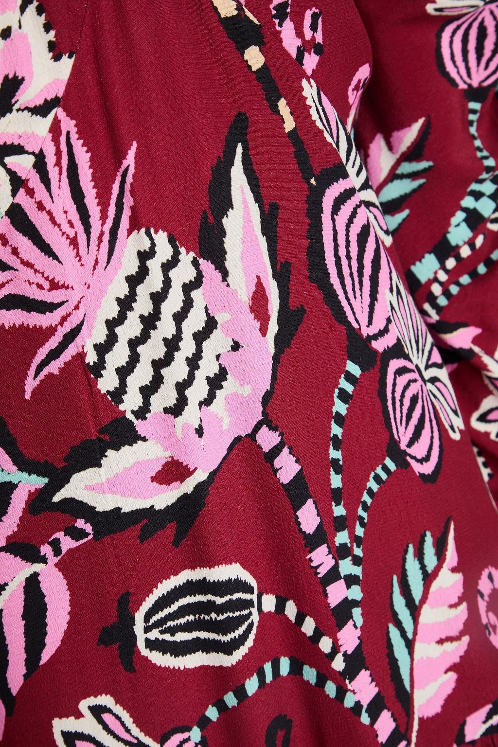 FARM RIO Midikleid aus Crêpe mit floralem Print