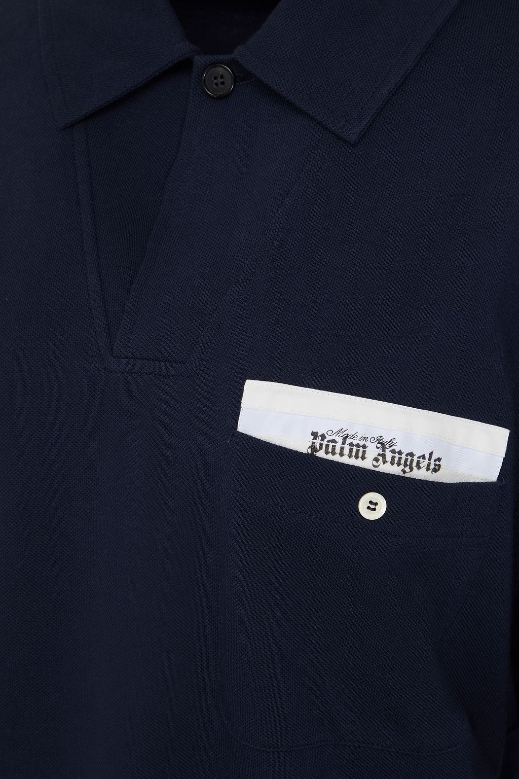 PALM ANGELS Cotton-piqué polo shirt