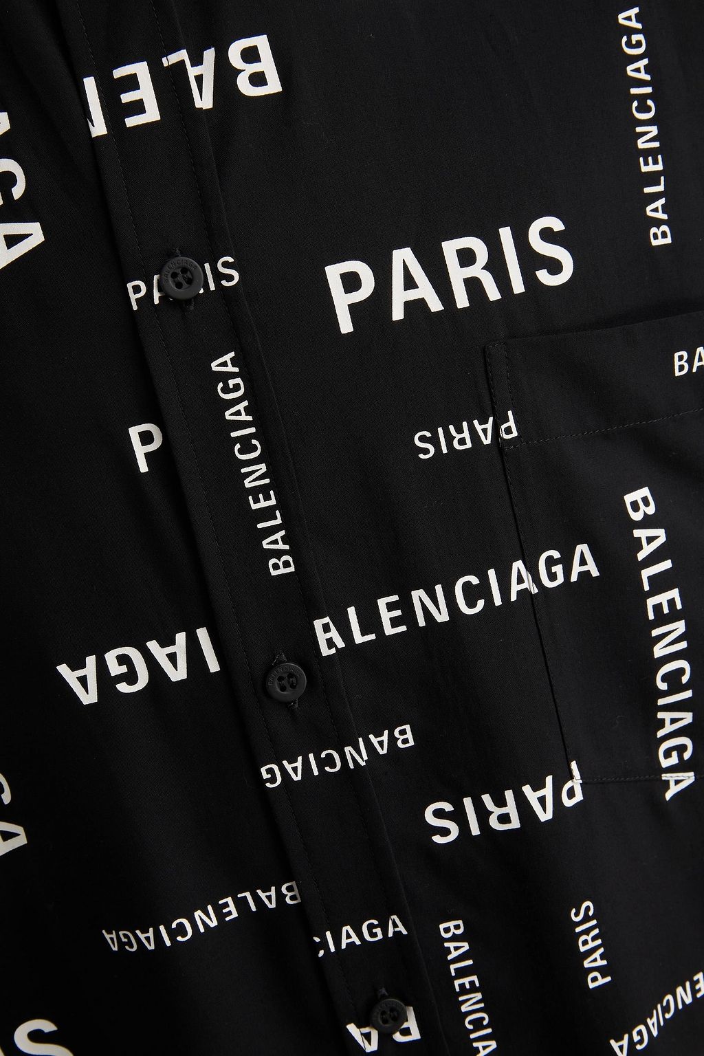 BALENCIAGA Printed twill shirt
