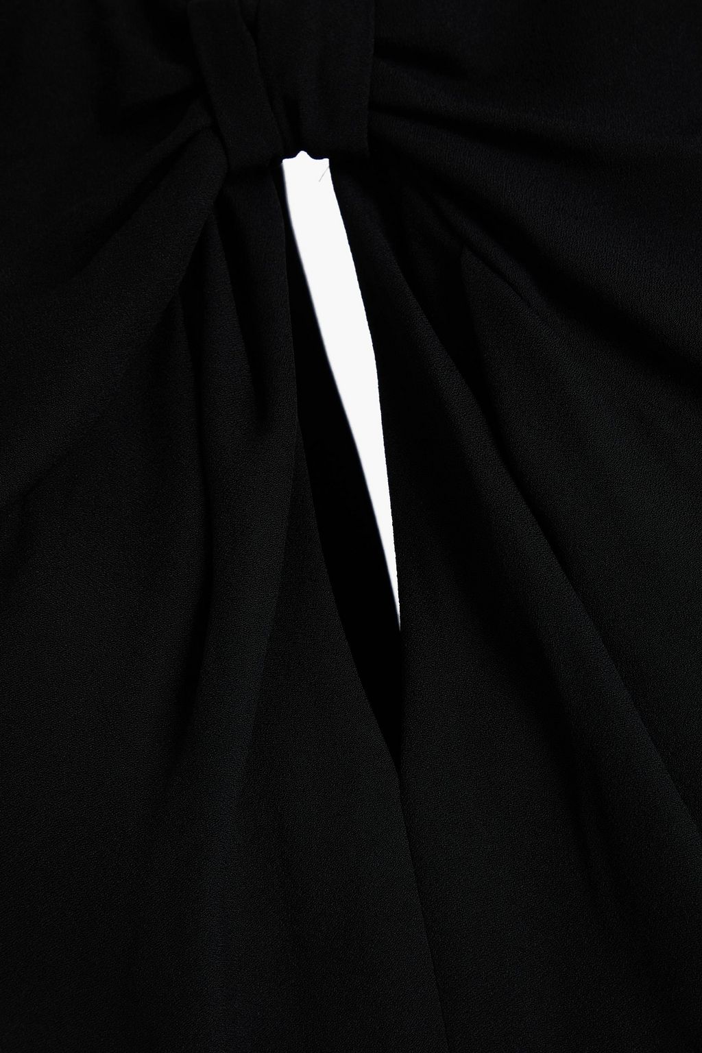 SALONI Marla bow-detailed cutout satin-crepe midi dress