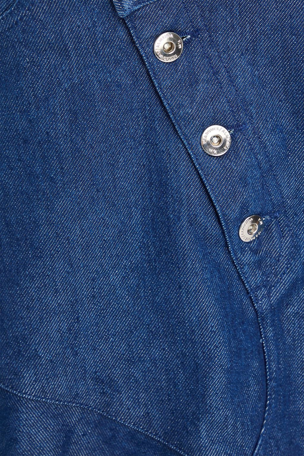 MARQUES' ALMEIDA Asymmetric frayed denim mini skirt