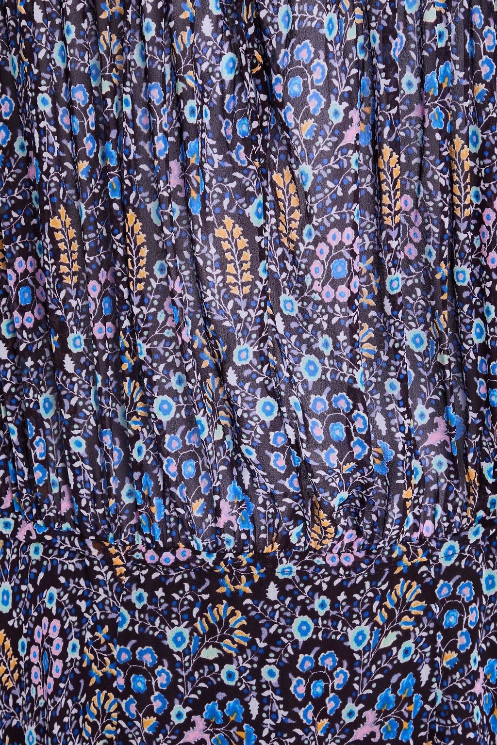 MARANT ÉTOILE Minikleid „Noanne“ aus Georgette mit floralem Print