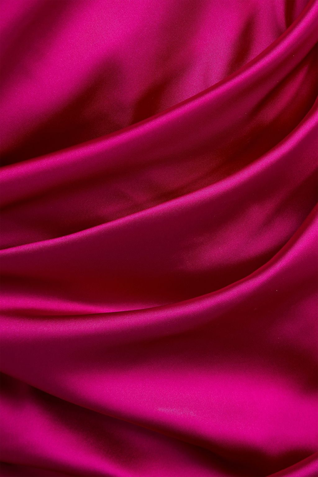TALBOT RUNHOF Off-the-shoulder draped stretch-satin dress