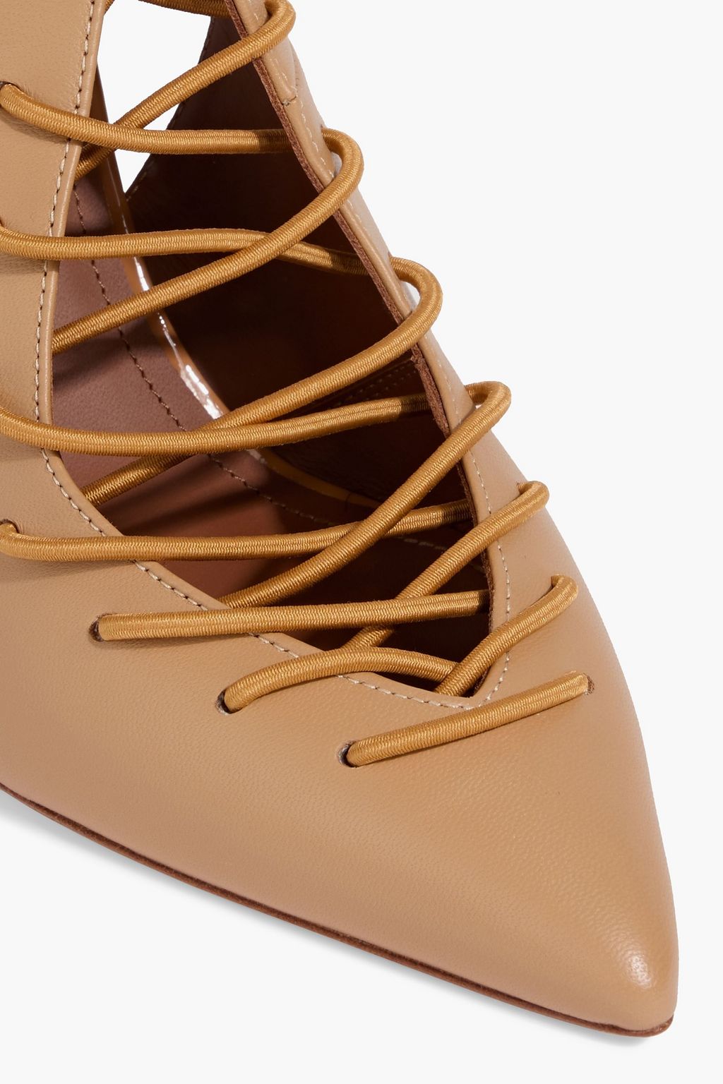 MALONE SOULIERS Alessandra 85 lace-up leather slingback pumps