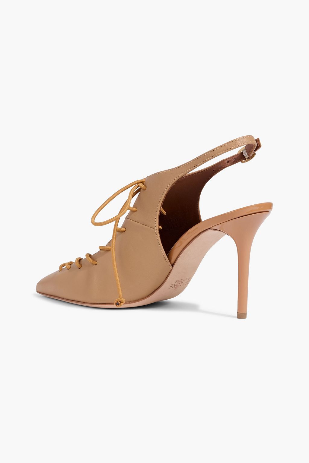 MALONE SOULIERS Alessandra 85 lace-up leather slingback pumps