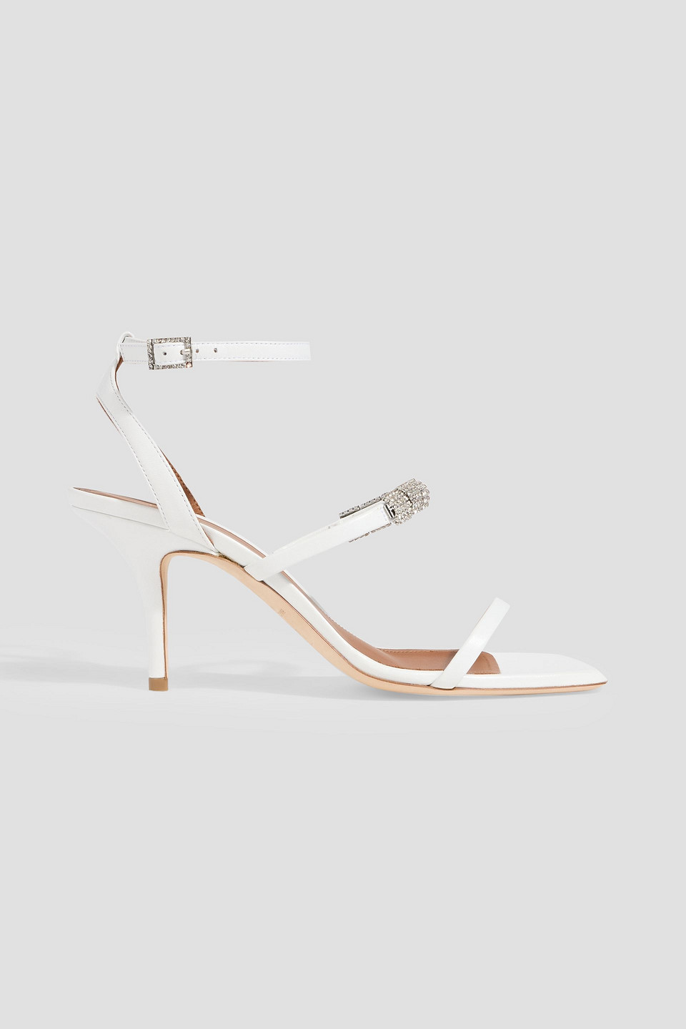 Brooklyn 70 crystal-embellished leather sandals