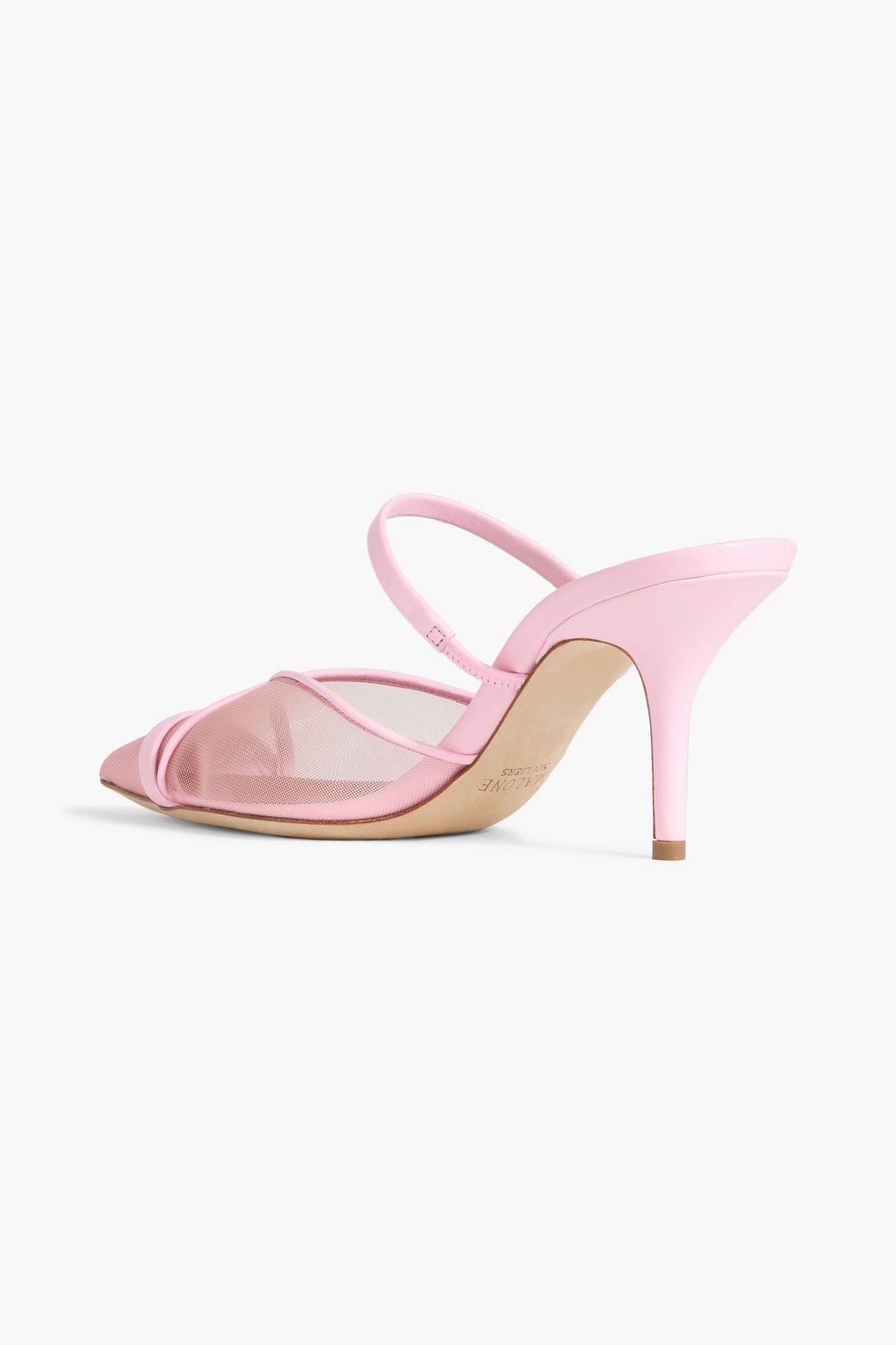 MALONE SOULIERS Clio 70 mesh and leather mules