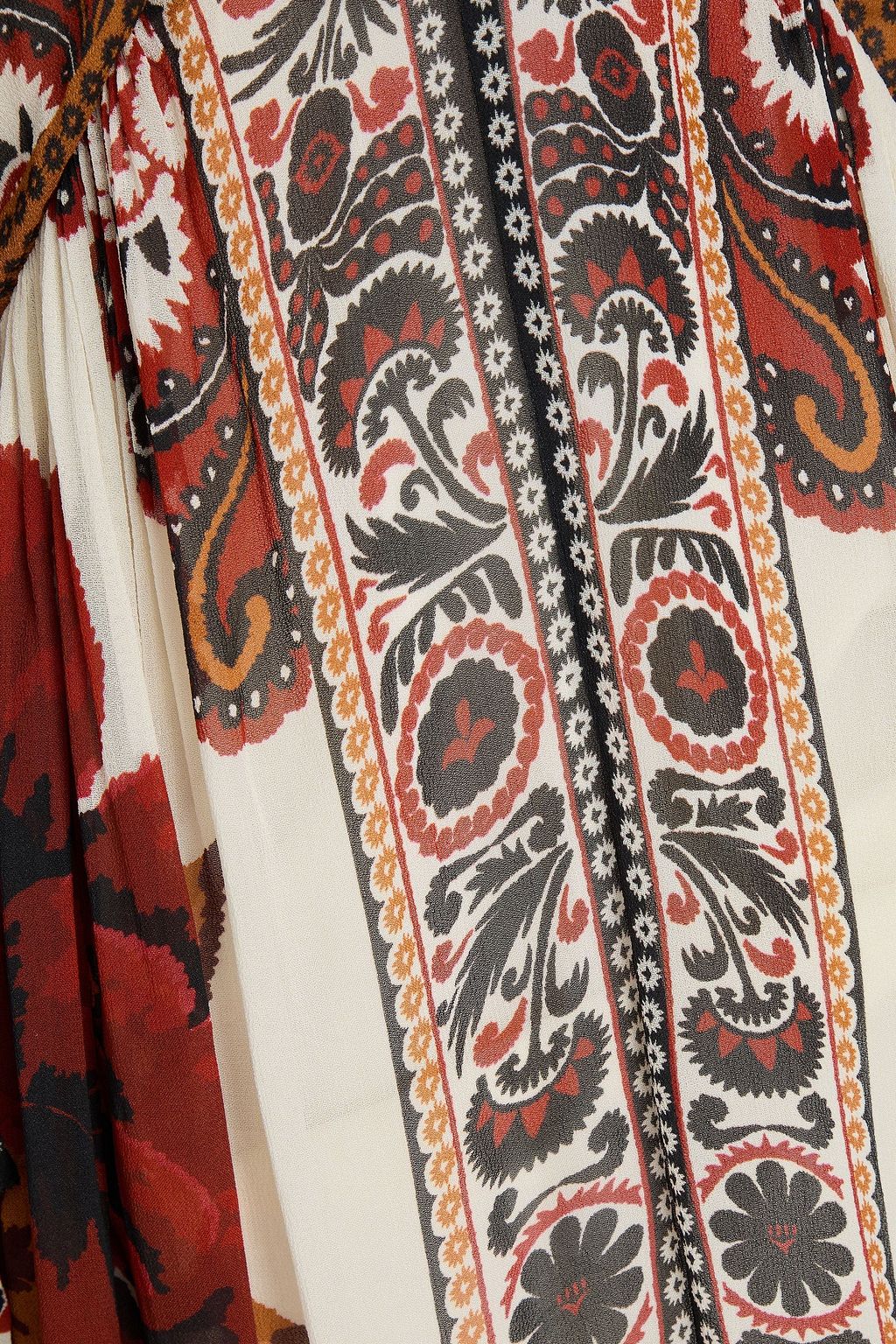 FARM RIO Maxikleid aus Georgette mit Print und Rüschen