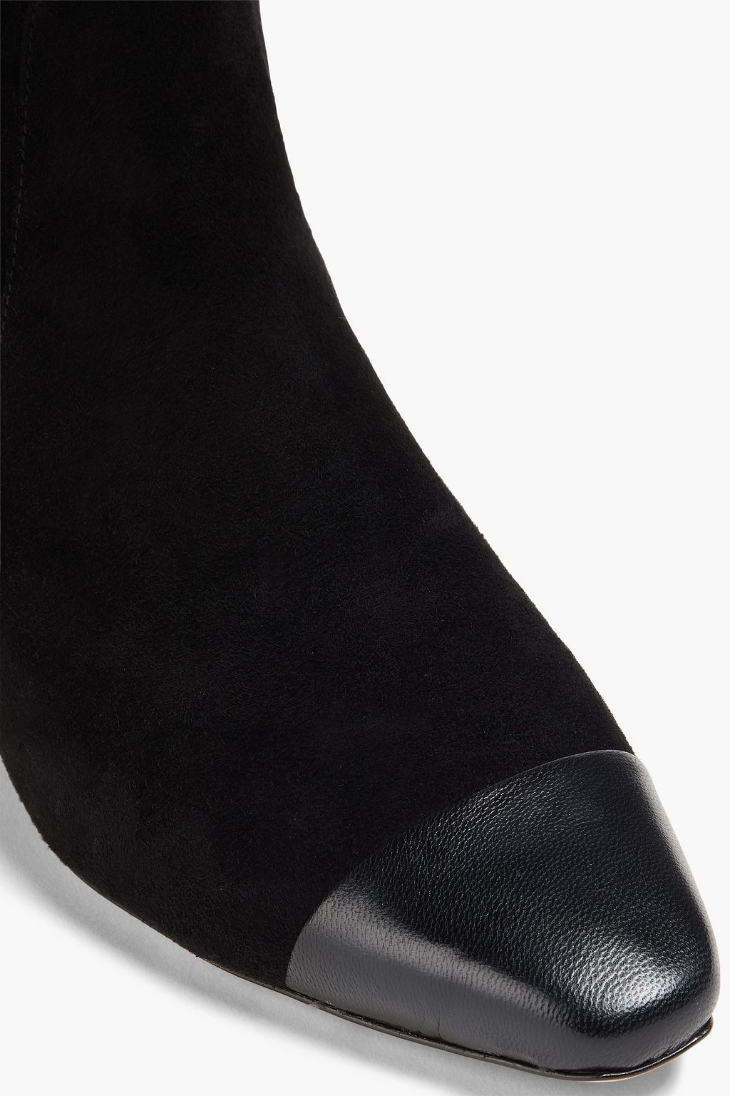 VERONICA BEARD Cecile suede and leather knee boots