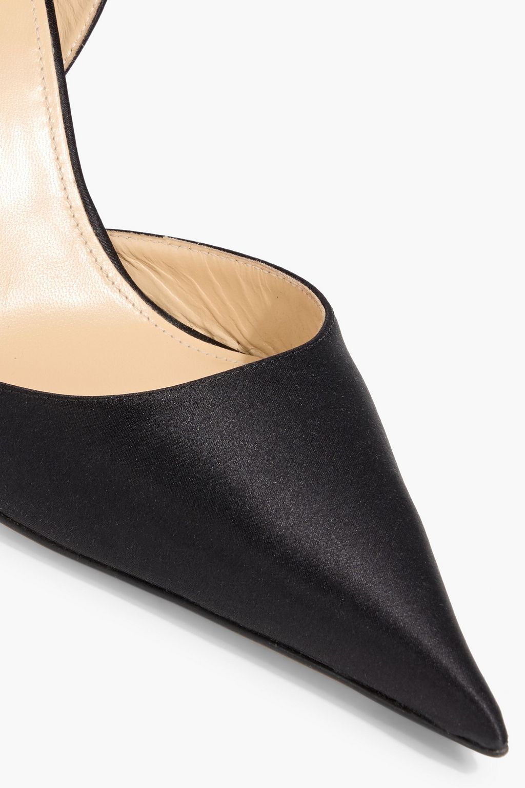 MACH & MACH Wonder Tulip floral-appliquéd satin pumps