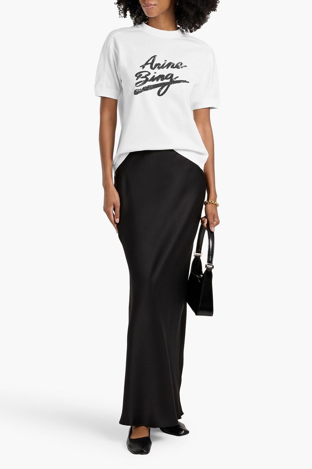 ANINE BING Jaylin printed cotton-jersey T-shirt