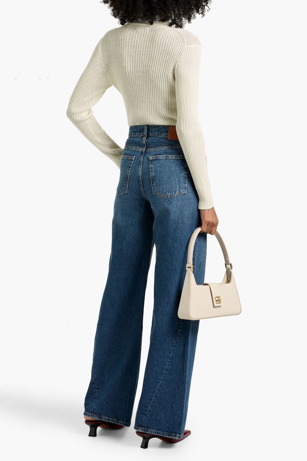 ANINE BING Briley high-rise wide-leg jeans