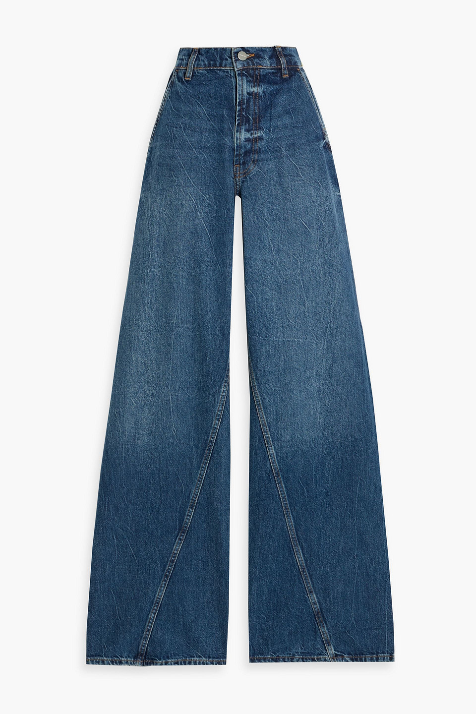 Briley high-rise wide-leg jeans