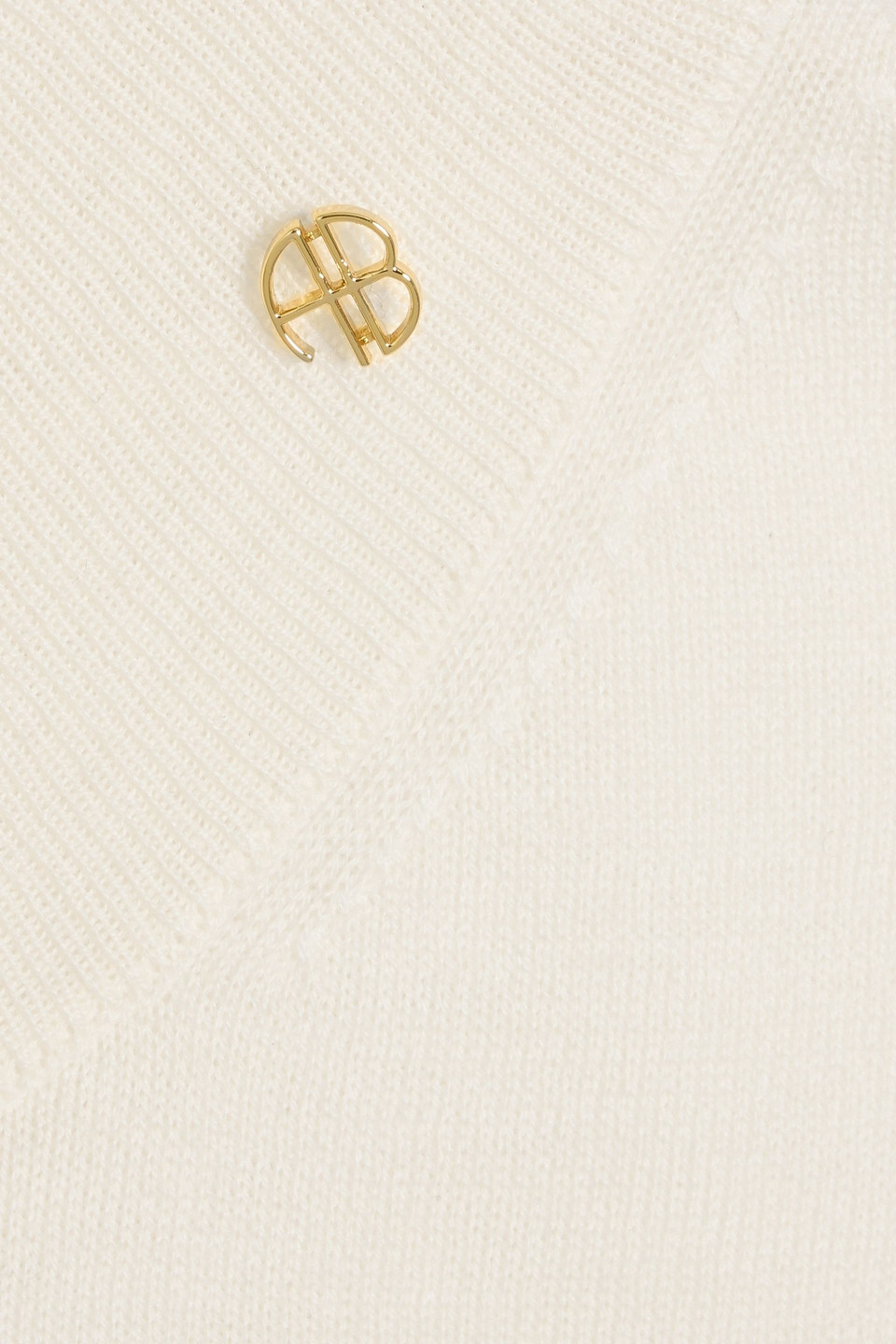 Anine Bing Monique Merino Wool And Cashmere-blend Turtleneck Sweater In White