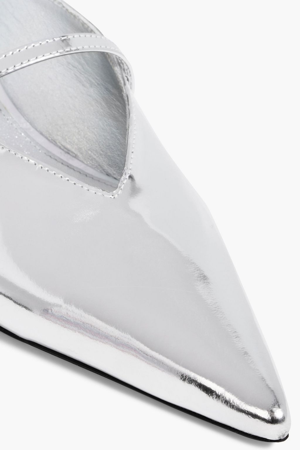 SIMKHAI Sylvie mirrored-leather mules
