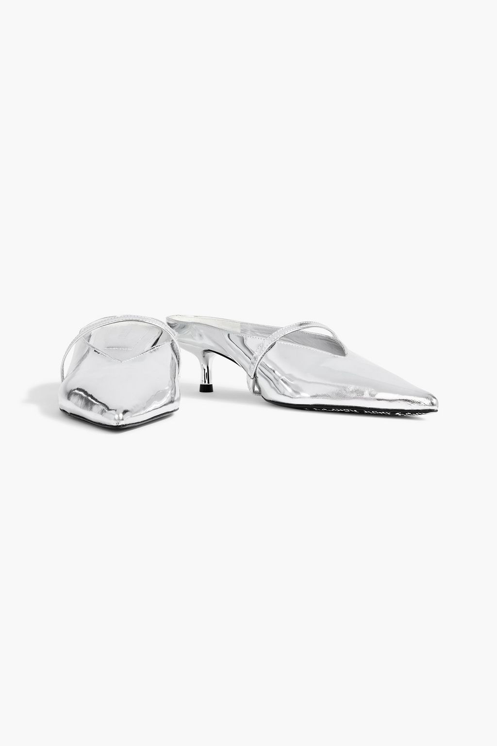 SIMKHAI Sylvie mirrored-leather mules