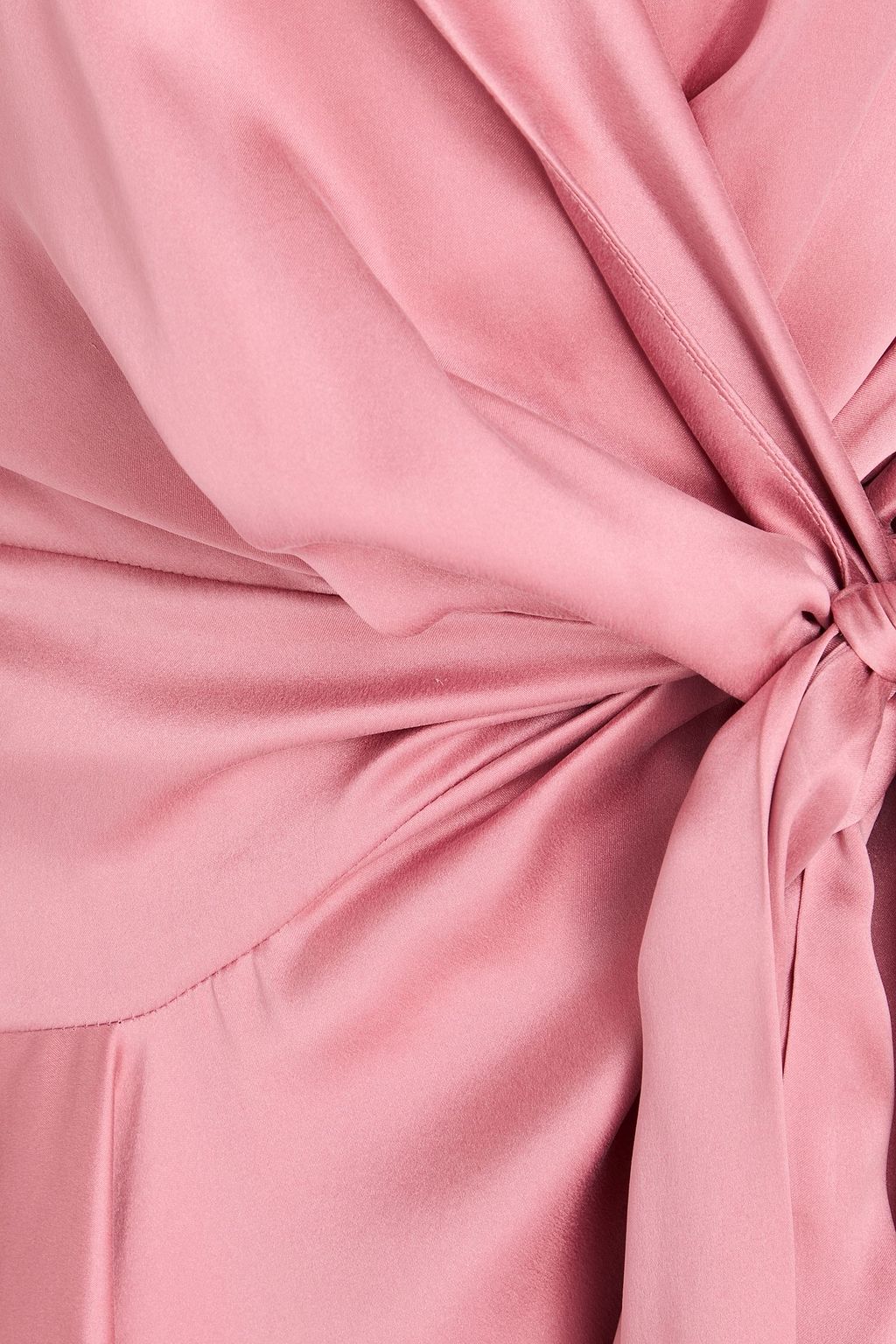 ZIMMERMANN فستان بقصة تلتف حول الجسم وقصير من الساتان الحريري بكشاكش