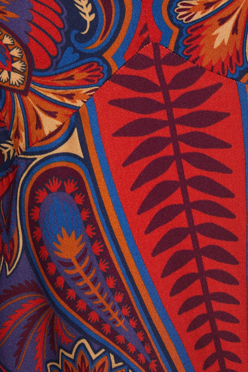 FARM RIO Paisley-print crepe midi dress