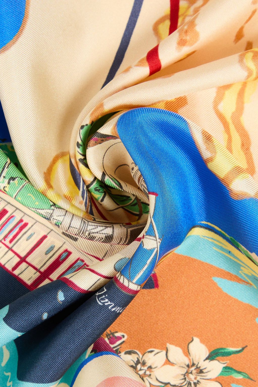 ZIMMERMANN シルクツイル スカーフ プリント入り