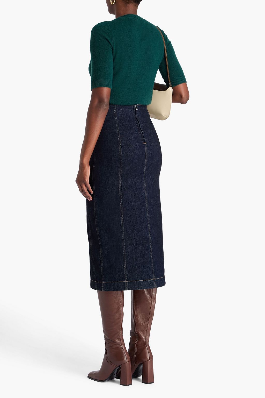 VERONICA BEARD Fiona denim midi skirt