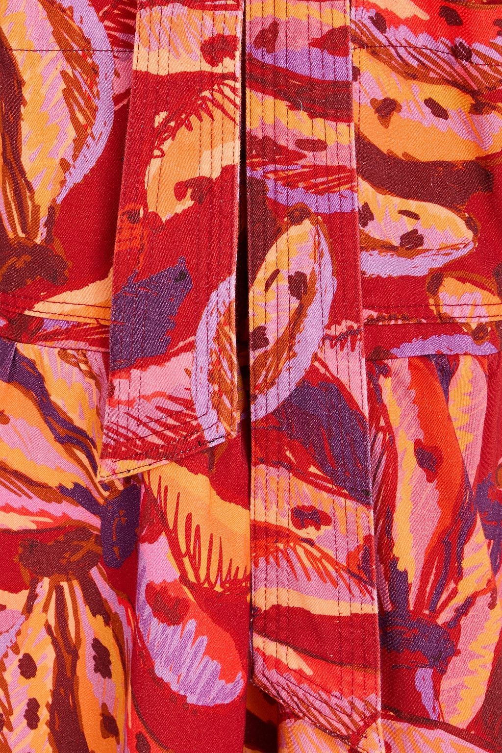 FARM RIO Bedrucktes Midikleid aus Denim