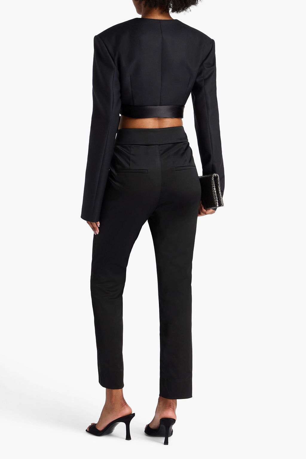 VERONICA BEARD Lago satin tapered pants