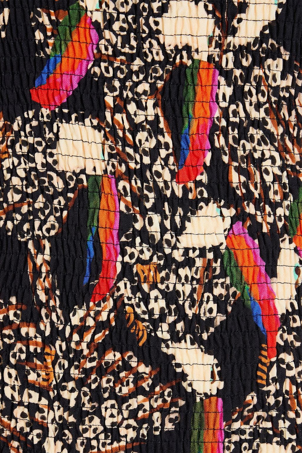 FARM RIO Printed crepe midi dress