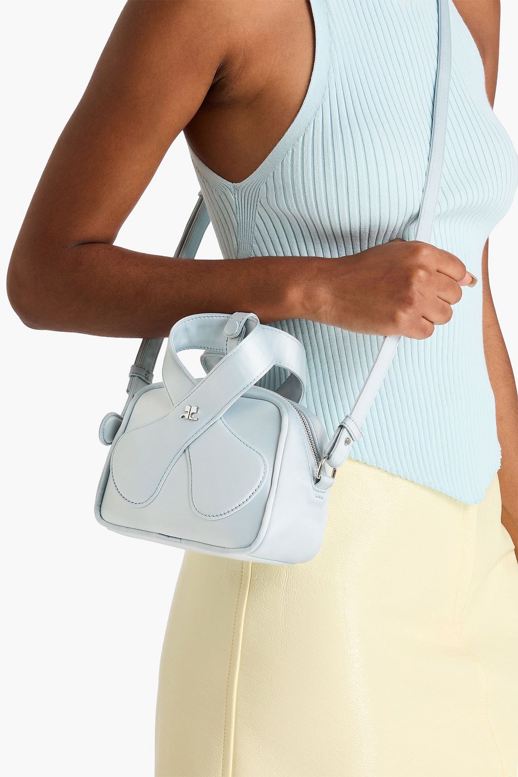 COURRÈGES Satin cross-body bag