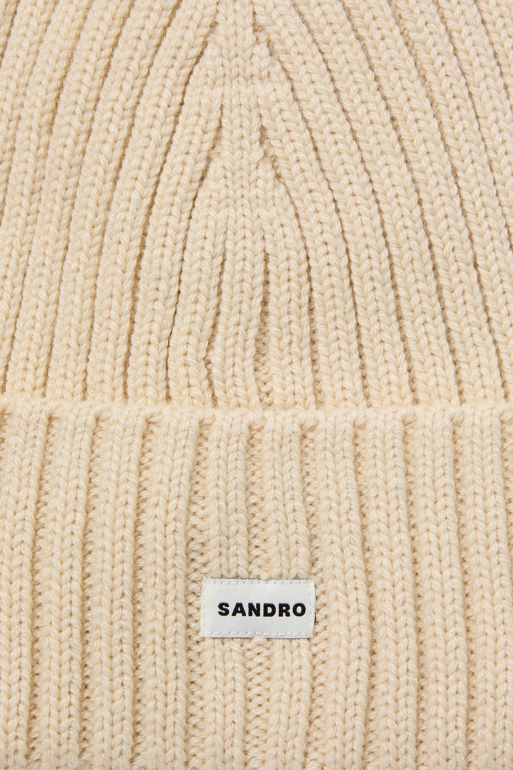 SANDRO Ribbed-knit beanie