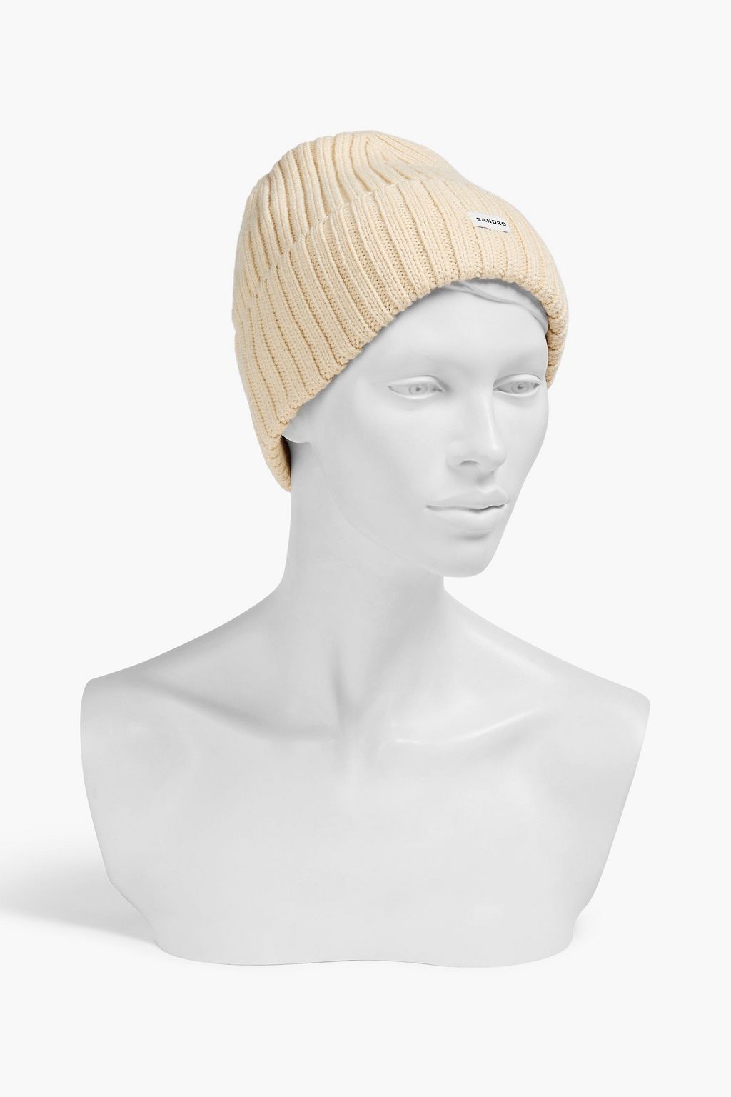 SANDRO Ribbed-knit beanie