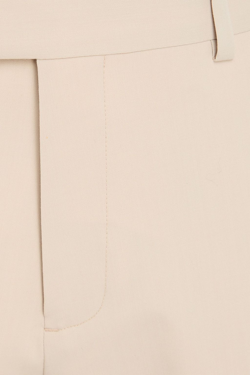SANDRO Tapered wool-blend twill pants