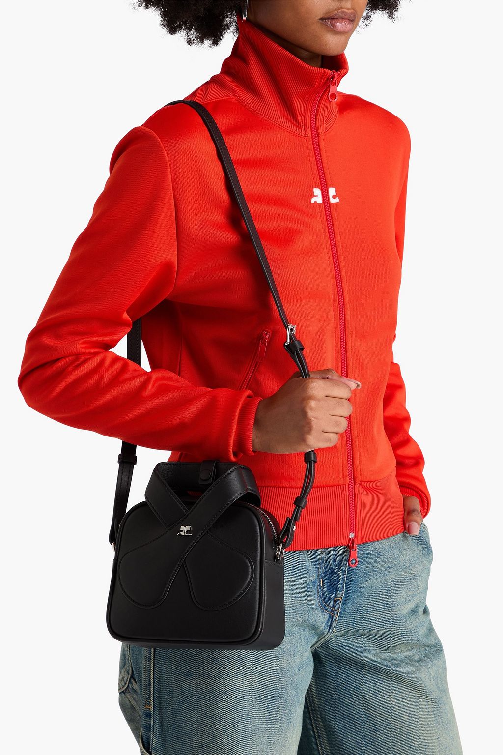 COURRÈGES Leather cross-body bag