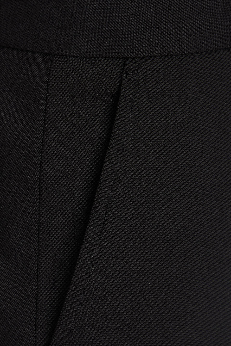 SANDRO CHARLIE WOOL-BLEND TWILL PANTS