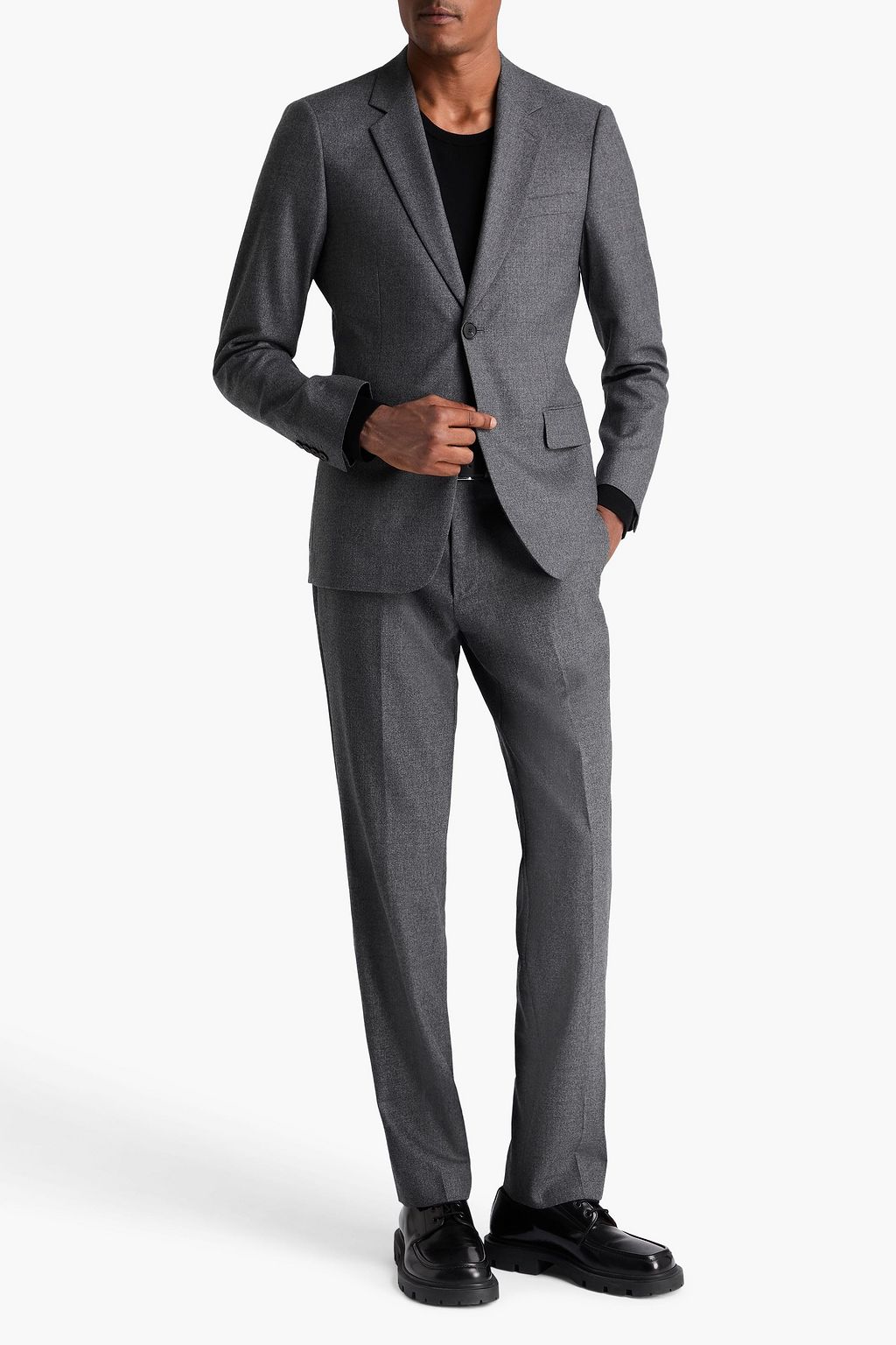 SANDRO Wool-flannel blazer