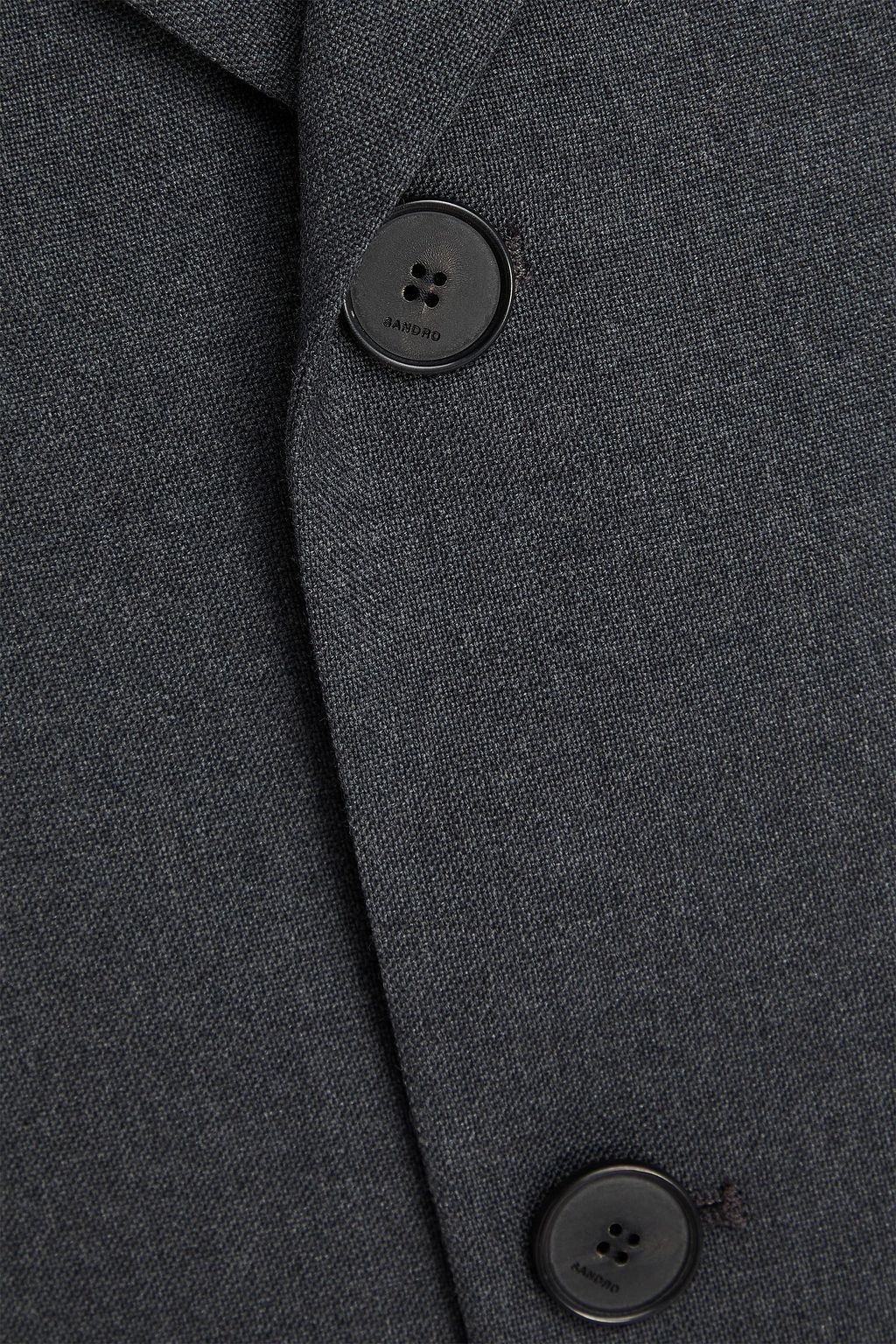 SANDRO Grain de poudre wool blazer