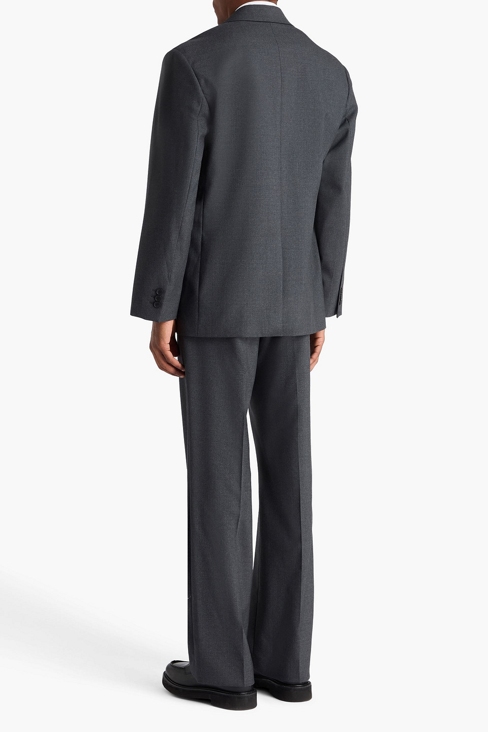 SANDRO GRAIN DE POUDRE WOOL BLAZER