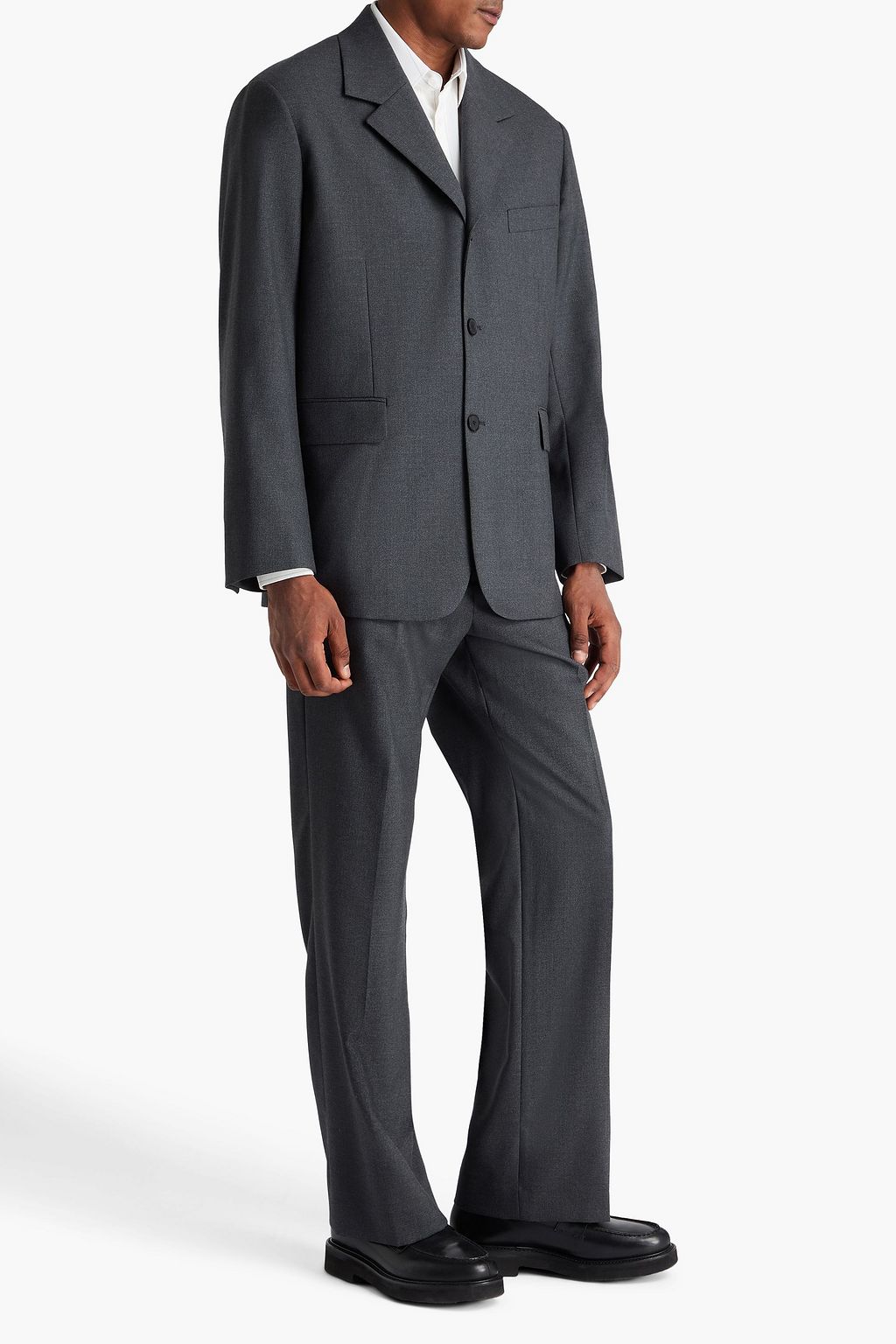 SANDRO Grain de poudre wool blazer
