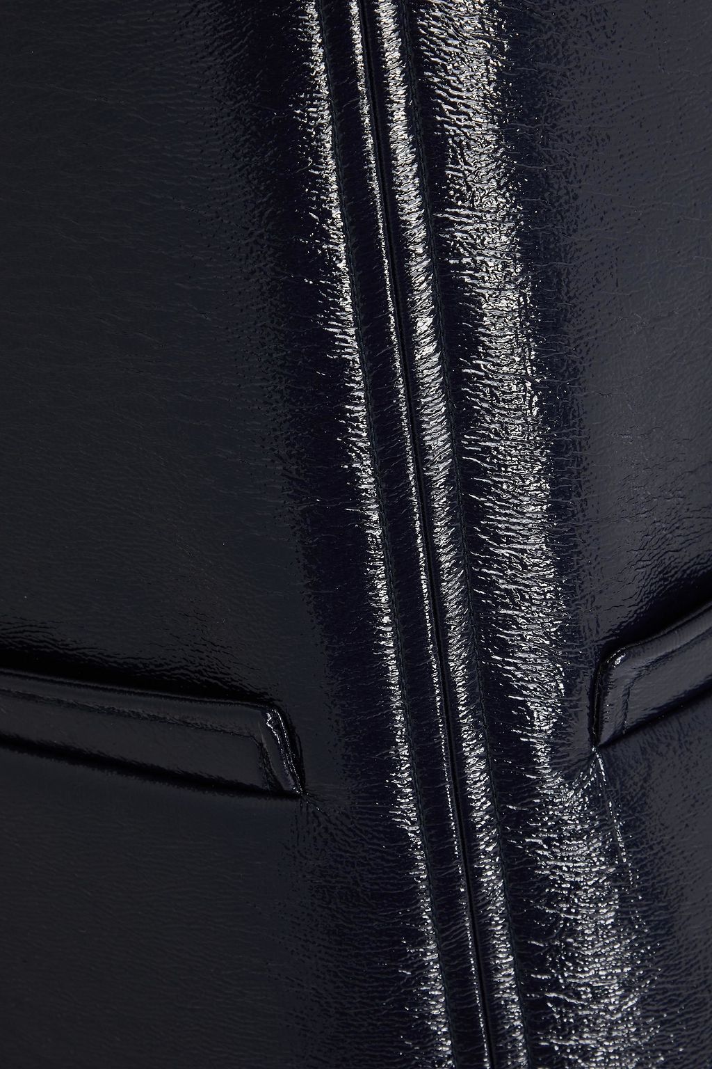 COURRÈGES Minikleid aus Vinyl aus einer Baumwollmischung