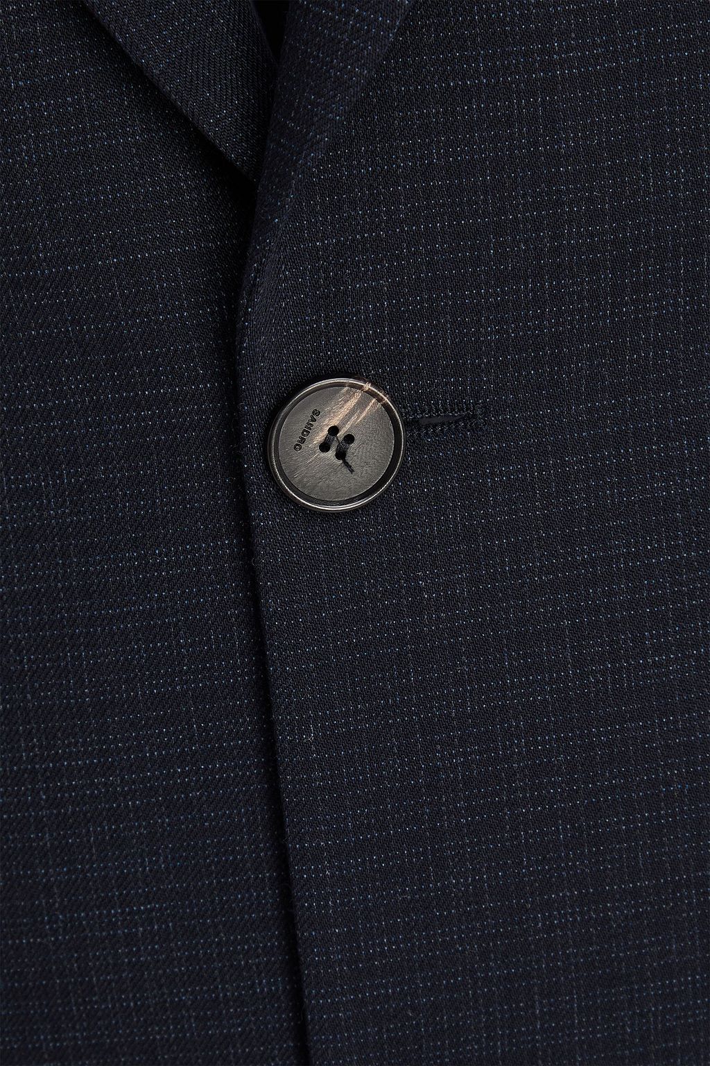 SANDRO Wool-jacquard blazer
