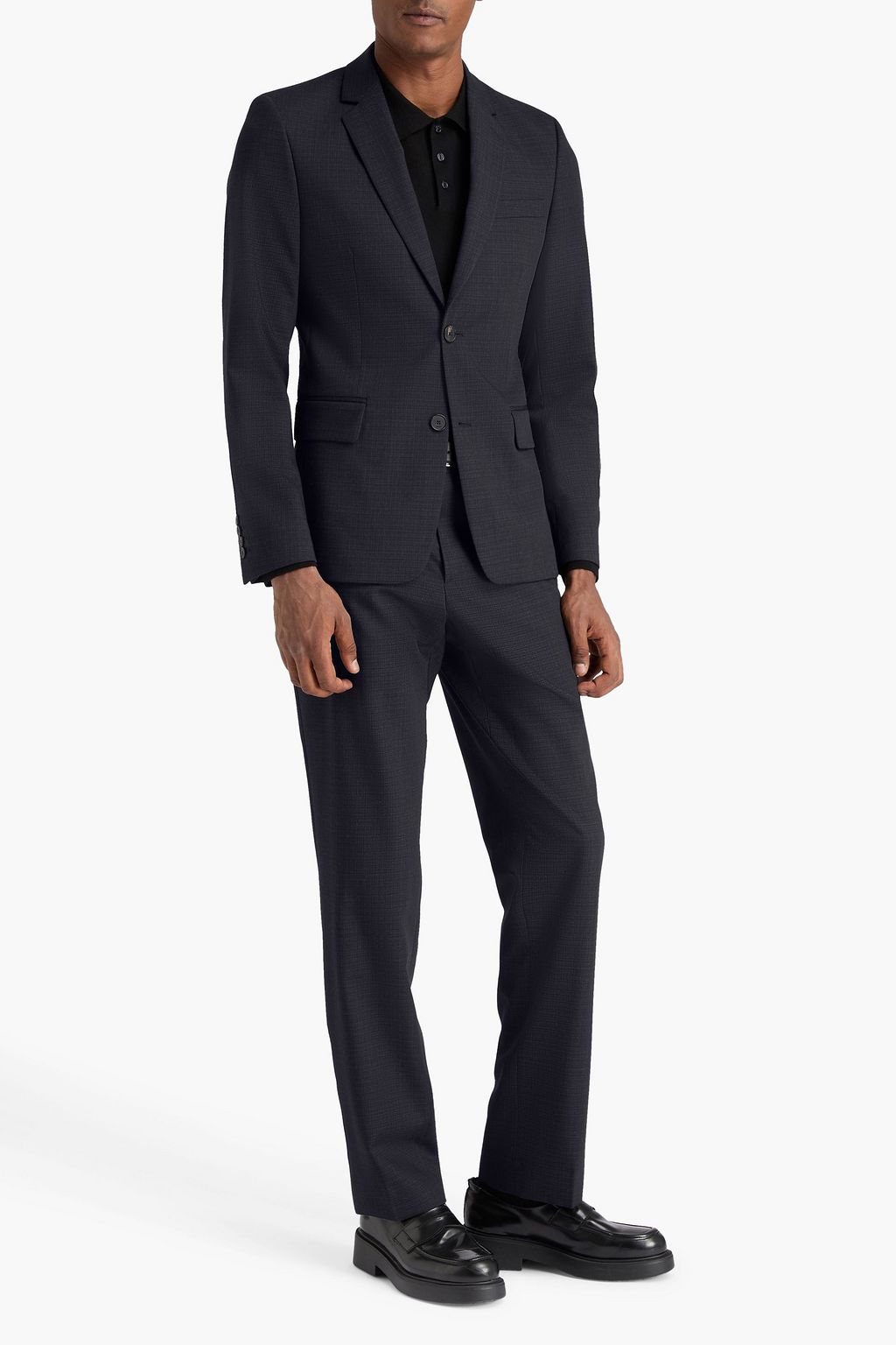 SANDRO Wool-jacquard blazer