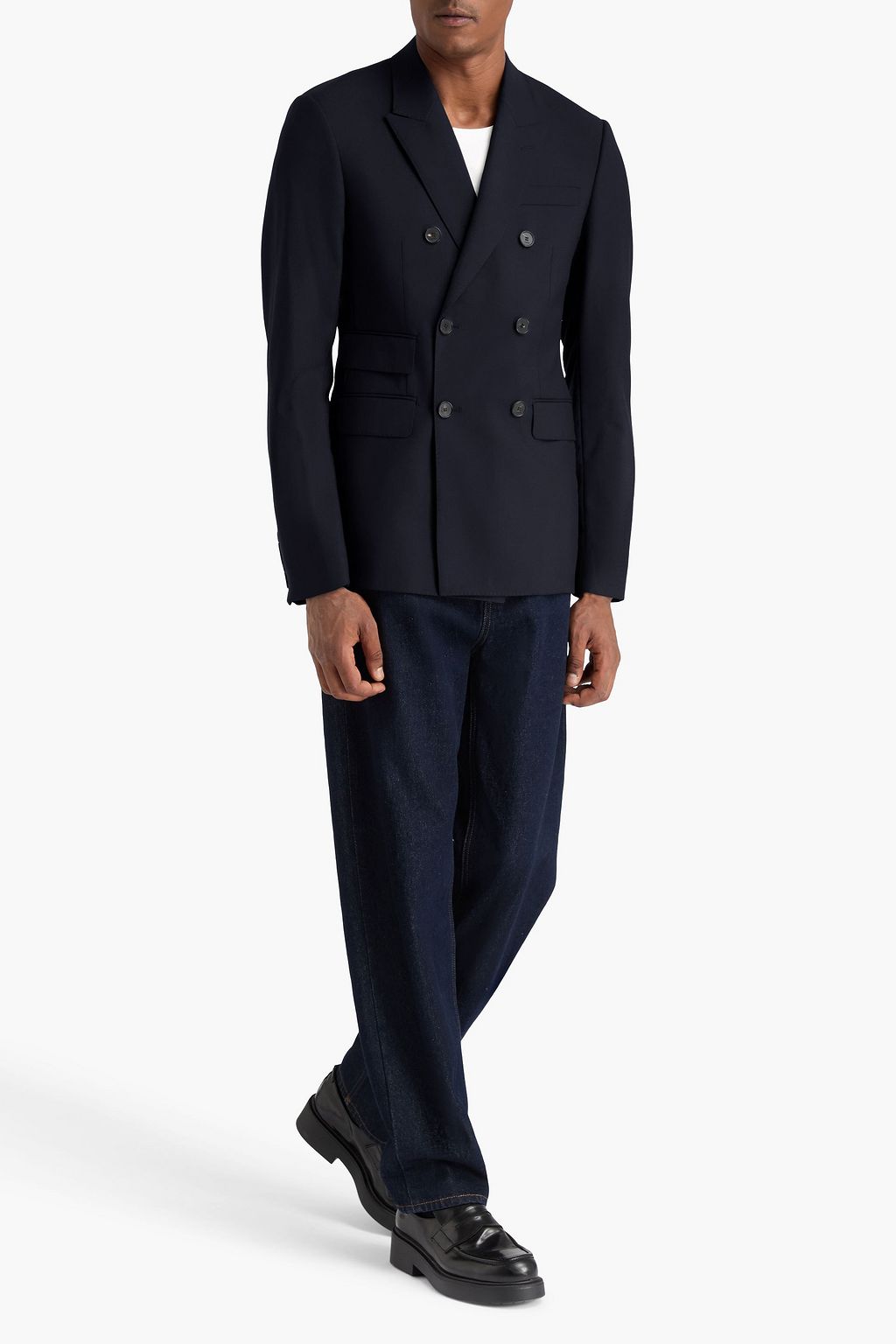 SANDRO Wool-twill blazer