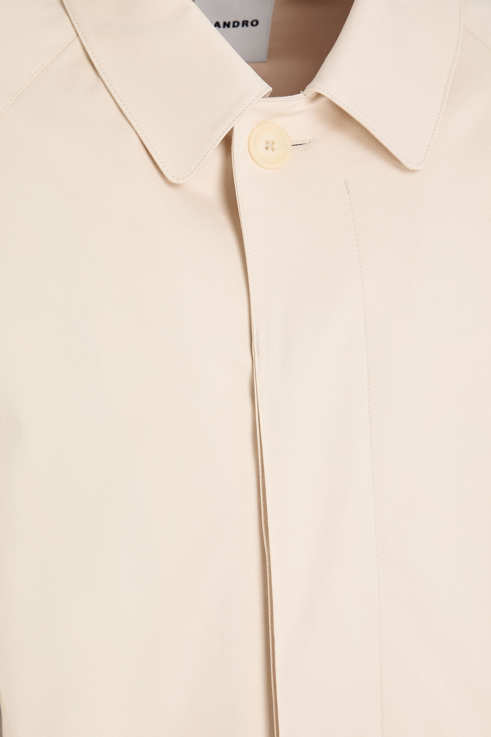 SANDRO COTTON-BLEND SATEEN COAT